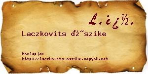 Laczkovits Őszike névjegykártya